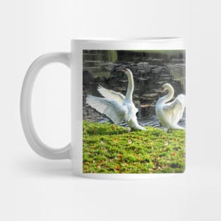 Three White Swans art - Follow the Leader Mug